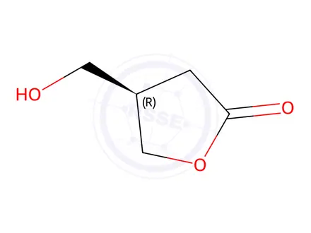 Chemical structure of (4R)-4-(hydroxymethyl)oxolan-2-one