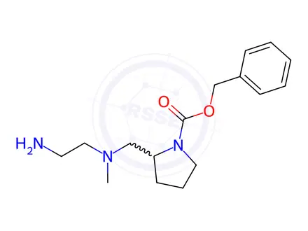 Chemical structure of Benzyl 2-(((2-aminoethyl)(methyl)amino)methyl)pyrrolidine-1-carboxylate