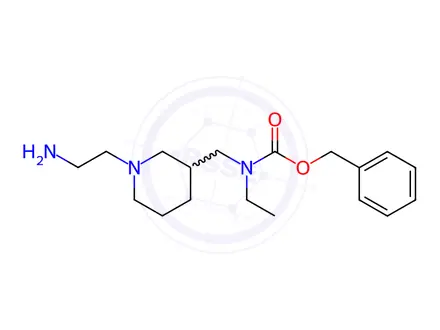 Chemical structure of Benzyl ((1-(2-aminoethyl)piperidin-3-yl)methyl)(ethyl)carbamate