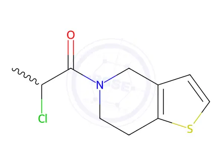 Chemical structure of 2-chloro-1-{4H,5H,6H,7H-thieno[3,2-c]pyridin-5-yl}propan-1-one