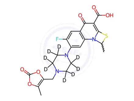 Chemical structure of Prulifloxacin-d8