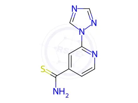 Chemical structure of 2-(1h-1,2,4-Triazol-1-yl)pyridine-4-carbothioamide
