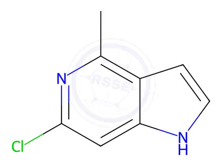 Chemical structure of 6-Chloro-4-methyl-1H-pyrrolo[3,2-c]pyridine