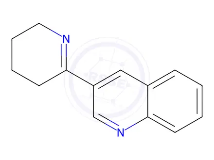 Chemical structure of 3-(3,4,5,6-Tetrahydropyridin-2-yl)quinoline