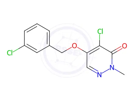 Chemical structure of 4-Chloro-5-((3-chlorobenzyl)oxy)-2-methylpyridazin-3(2H)-one