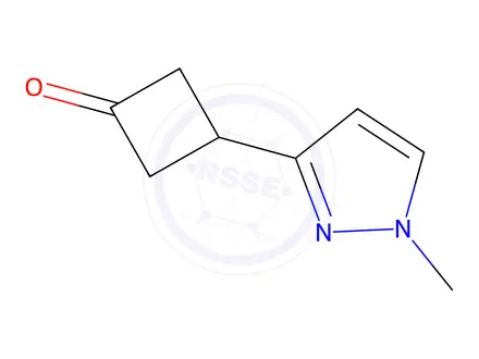 Chemical structure of 3-(1-Methyl-1H-pyrazol-3-yl)cyclobutanone