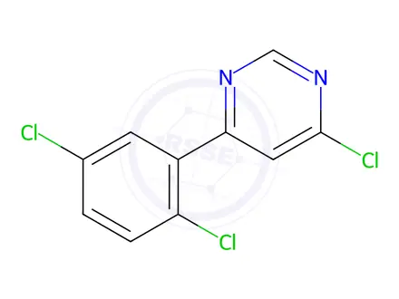 Chemical structure of 4-Chloro-6-(2,5-dichlorophenyl)pyrimidine