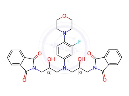 Chemical structure of Linezolid Impurity 16 (Linezolid Diphthalimide)