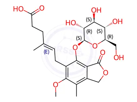 Chemical structure of Mycophenolic Acid Phenolic β-D-Glucoside