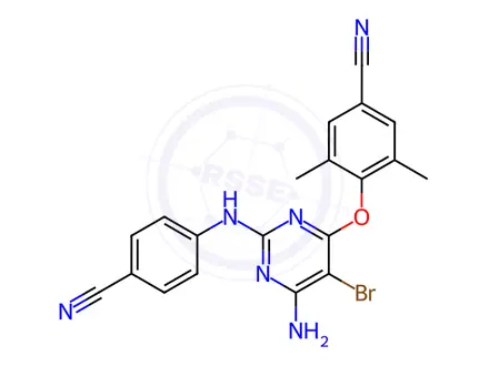 Chemical structure of Etravirine hydrobromide