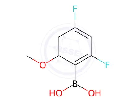 Chemical structure of (2,4-Difluoro-6-methoxyphenyl)boronic Acid