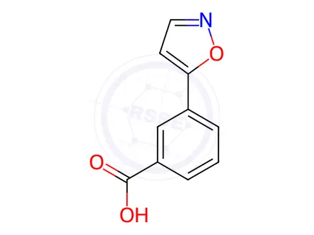 Chemical structure of 3-(Isoxazol-5-yl)benzoic acid