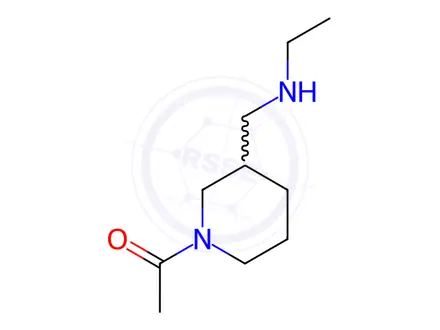 Chemical structure of 1-(3-((Ethylamino)methyl)piperidin-1-yl)ethanone