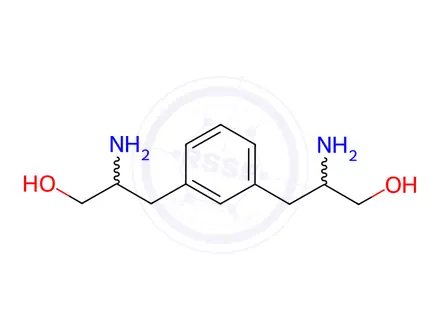 Chemical structure of 2-amino-3-[3-(2-amino-3-hydroxypropyl)phenyl]propan-1-ol dihydrochloride