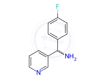 Chemical structure of (4-fluorophenyl)(pyridin-3-yl)methanamine