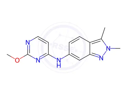 Chemical structure of Pazopanib