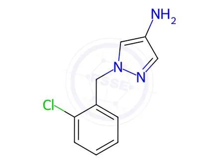 Chemical structure of 1-(2-CHLORO-BENZYL)-1H-PYRAZOL-4-YLAMINE DIHYDROCHLORIDE