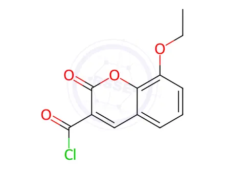 Chemical structure of 8-Ethoxy-2-oxo-2H-chromene-3-carbonyl Chloride