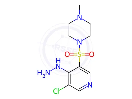 Chemical structure of 1-((5-Chloro-4-hydrazinylpyridin-3-yl)sulfonyl)-4-methylpiperazine