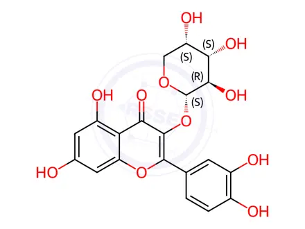 Chemical structure of Guaijaverin