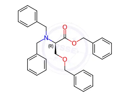 Chemical structure of N,N,O-Tribenzyl-D-serine
