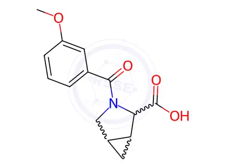 Chemical structure of 3-(3-methoxybenzoyl)-3-azabicyclo[3.1.0]hexane-2-carboxylic acid