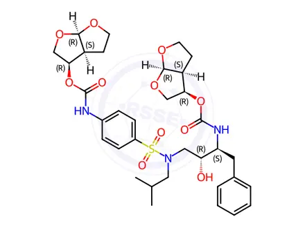 Chemical structure of N’-Bis THF Darunavir