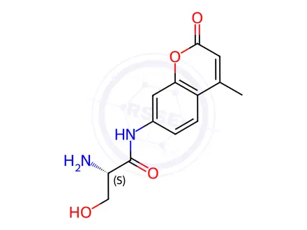Chemical structure of H-Ser-AMC hydrochloride salt