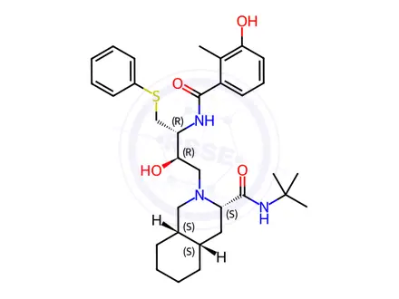 Chemical structure of Nelfinavir Mesylate