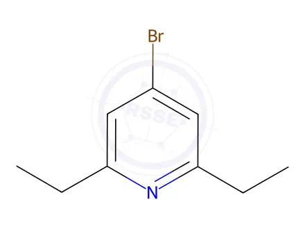 Chemical structure of 4-Bromo-2,6-diethylpyridine hydrochloride