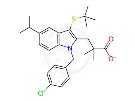 Chemical structure of MK-886 Na Salt hydrate