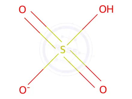 Chemical structure of Sodium bisulfate monohydrate