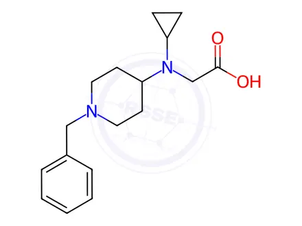 Chemical structure of 2-((1-Benzylpiperidin-4-yl)(cyclopropyl)amino)acetic acid