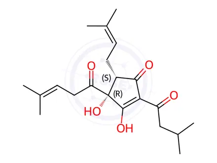 Chemical structure of CIS-ISOHUMULONE