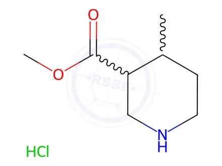 Chemical structure of 4-Methyl-piperidine-3-carboxylic acid methyl ester hydrochloride