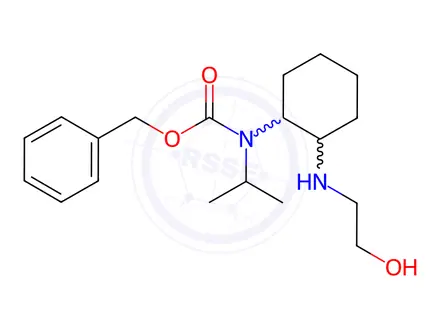 Chemical structure of Benzyl (2-((2-hydroxyethyl)amino)cyclohexyl)(isopropyl)carbamate