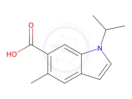 Chemical structure of 1-Isopropyl-5-methyl-1H-indole-6-carboxylic acid