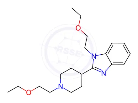 Chemical structure of Bilastine Impurity 3