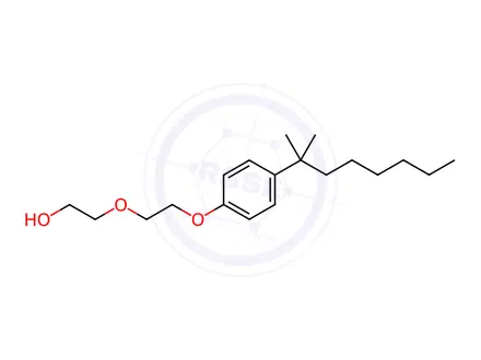 Chemical structure of 4-(1,1-Dimethylheptyl)phenol Diethoxylate