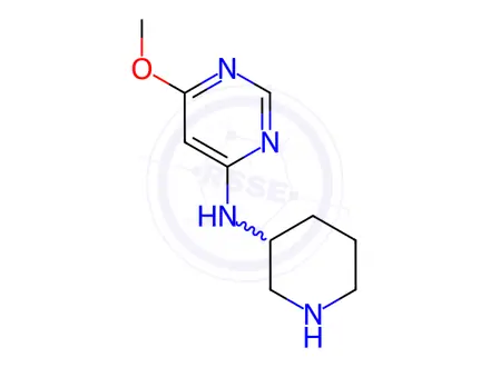 Chemical structure of (6-Methoxy-pyriMidin-4-yl)-piperidin-3-yl-aMine hydrochloride