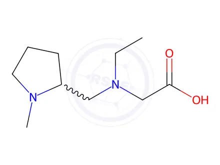 Chemical structure of 2-(Ethyl((1-methylpyrrolidin-2-yl)methyl)amino)acetic acid