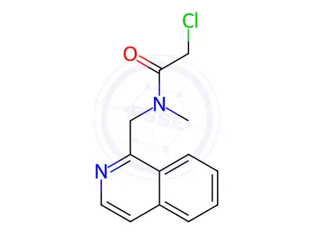 Chemical structure of 2-Chloro-N-(isoquinolin-1-ylmethyl)-N-methylacetamide