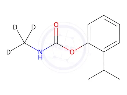 Chemical structure of soprocarb-[D3]