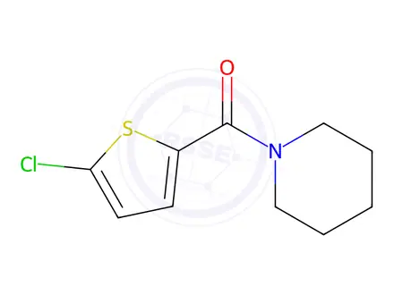 Chemical structure of (5-Chlorothiophen-2-yl)(piperidin-1-yl)methanone