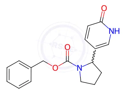 Chemical structure of Benzyl 2-(6-oxo-1,6-dihydropyridin-3-yl)pyrrolidine-1-carboxylate