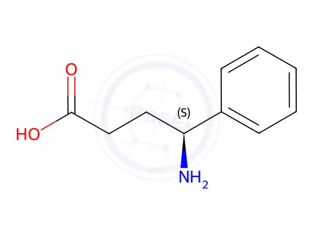 Chemical structure of (S)-4-amino-4-phenylbutanoic acid