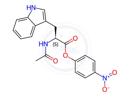 Chemical structure of Ac-Trp-ONp