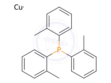 Chemical structure of Copper tris[tris(2-methylphenyl)phosphine]-