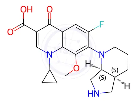 Chemical structure of Moxifloxacin Impurity 66