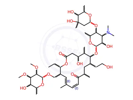 Chemical structure of Tylosin Impurity 3 (Tylosin D)